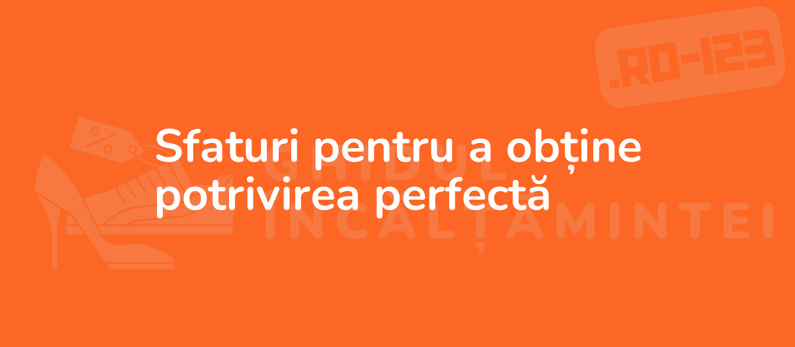 Sfaturi pentru a obține potrivirea perfectă